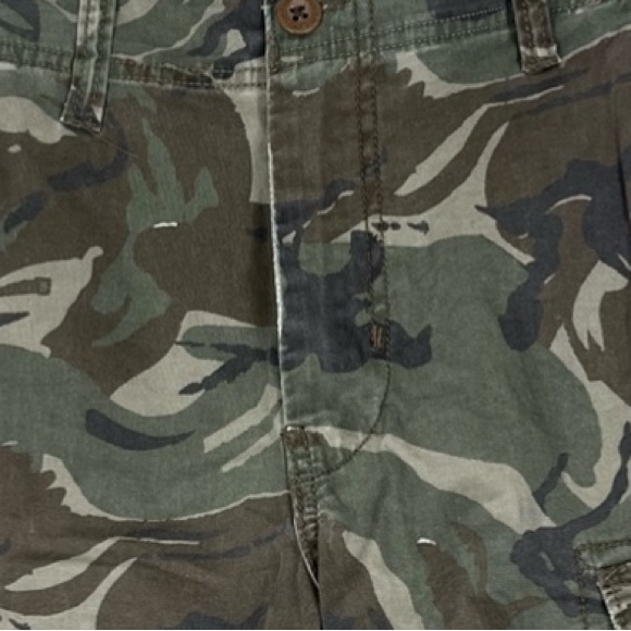American Eagle Camouflage Cargo Shorts Mens 34 Longer Length Flex Casual Spring - Picture 2 of 13